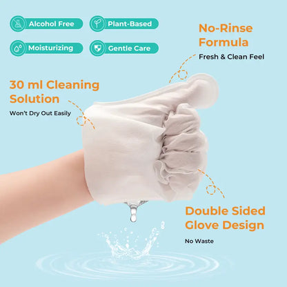 FreshPaws Grooming Wipe Mitts – No-Rinse Clean, Fur Pickup & Odor Control (50 Pack)