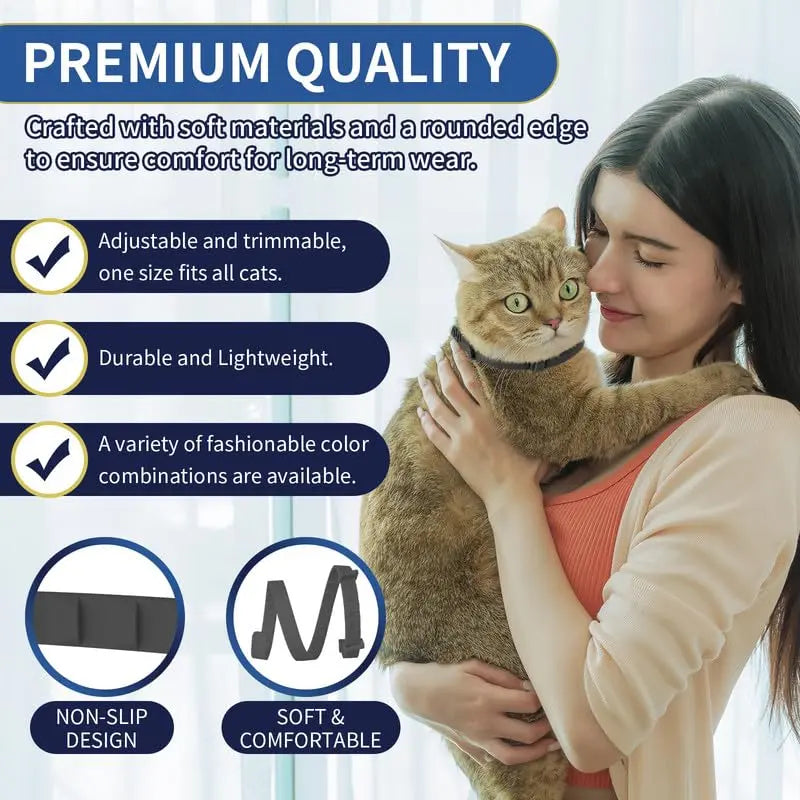 YOTANGO Cat Flea and Tick Collar - 4-Pack, 32-Month Long-Lasting Protection, Waterproof, Adjustable Fit, Lightweight and Flexible Design, Infused with 100% Natural Oils for Cats and Kittens