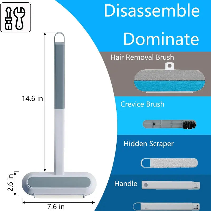 Reusable Pet Hair Remover for Couch, Carpet & Clothes – Extendable
