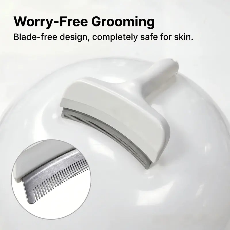 Undercoat Rake Deshedding Brush for Long-Haired & Double-Coated Dogs