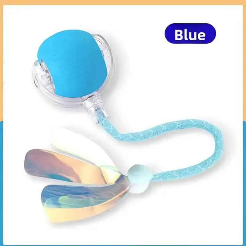 Interactive Rechargeable Ball Toy for Cats and Dogs with Bird Chirping Sound, Smart Motion Sensor, Chew-Resistant Design, and Ultra-Quiet Operation - Ideal Anti-Depression Gift and Multi-Surface Compatibility