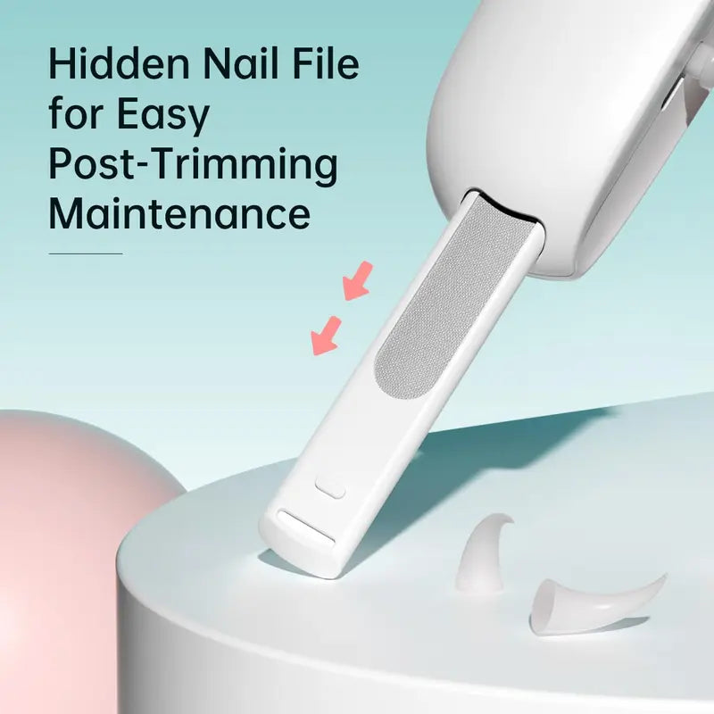 Cat Nail Clipper for Indoor Cats & Kittens - 4-Size Adjustable Holes, Hidden Nail File, Splash-Proof Design, Safe Clipping Pet Grooming Tool #Petlovers