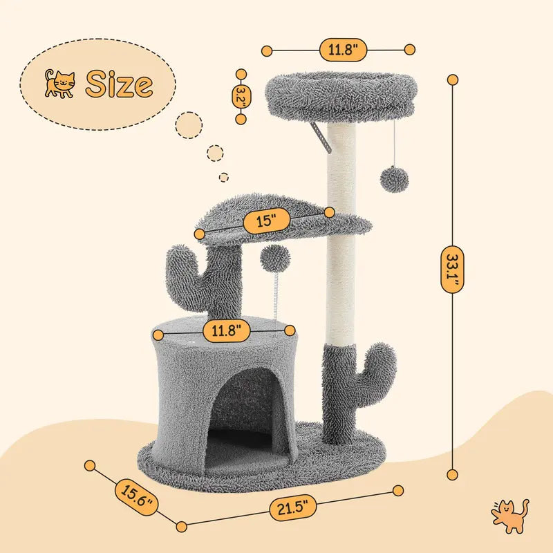 Sweetcrispy 54-Inch Vertical Cat Scratcher Shelf - Durable, Space-Efficient Pet Furniture with Anti-Tilt Base and Modern Memory Foam Nest for Play and Rest, Perfect for Fulfilling Natural Scratching Instincts, Ideal Gift for Cat Enthusiasts