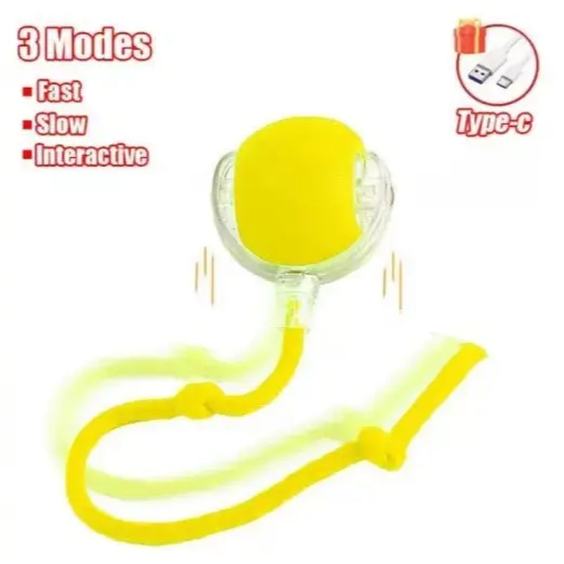 Interactive Rechargeable Ball Toy for Cats and Dogs with Bird Chirping Sound, Smart Motion Sensor, Chew-Resistant Design, and Ultra-Quiet Operation - Ideal Anti-Depression Gift and Multi-Surface Compatibility