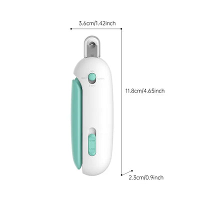 Cat Nail Clipper for Indoor Cats & Kittens - 4-Size Adjustable Holes, Hidden Nail File, Splash-Proof Design, Safe Clipping Pet Grooming Tool #Petlovers
