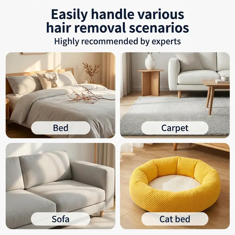 Reusable Pet Hair Remover for Couch, Carpet & Clothes – Extendable