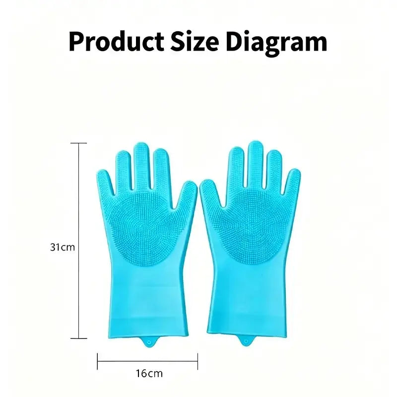 Silicone Pet Bath Gloves for Dogs & Cats – Grooming & Deshedding Glove