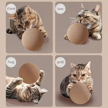 Premium Large Jute Cat Ball Toy - Durable, Bite-Resistant, and Safe for Indoor Interactive Play and Self-Entertainment