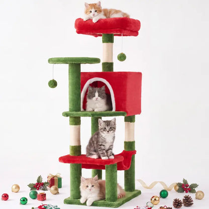 Sweetcrispy 54-Inch Vertical Cat Scratcher Shelf - Durable, Space-Efficient Pet Furniture with Anti-Tilt Base and Modern Memory Foam Nest for Play and Rest, Perfect for Fulfilling Natural Scratching Instincts, Ideal Gift for Cat Enthusiasts