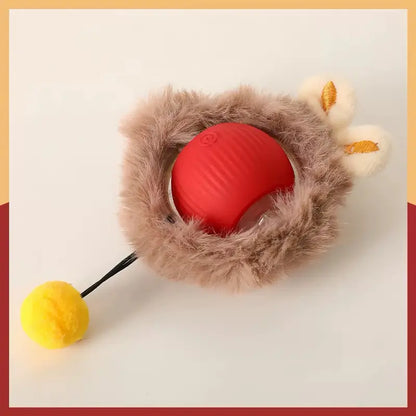 Interactive Rechargeable Ball Toy for Cats and Dogs with Bird Chirping Sound, Smart Motion Sensor, Chew-Resistant Design, and Ultra-Quiet Operation - Ideal Anti-Depression Gift and Multi-Surface Compatibility